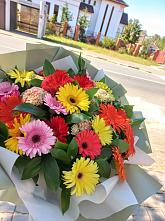 Букет цветов из:  Герберы #REPLACE_PRED# Ахтырском