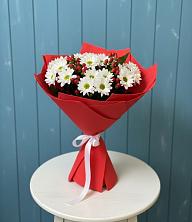 Букет ягоды на снегу в Ахтырском Букет цветов из:  Хризантемы в Ахтырском