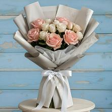 Букет Нежное облако в Ахтырском Букет цветов из:  Розы в Ахтырском