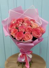 15 Розовых роз Равель в Ахтырском Букет 15 Розовых роз Равель в Ахтырском