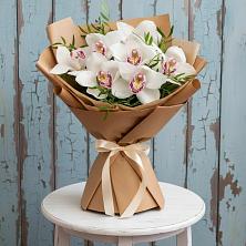 Букет Белые орхидеи в Ахтырском Букет цветов из:  Орхидеи и Розы в Ахтырском